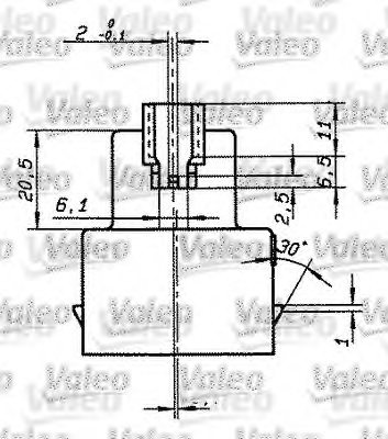 VALEO 643835 Relay, main current